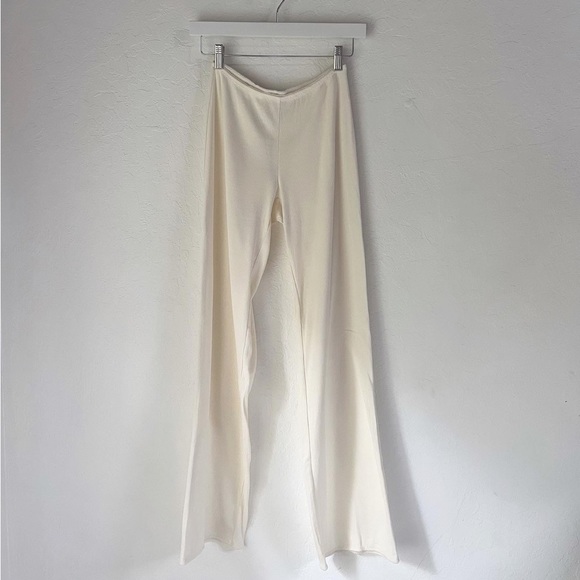 SKIMS Pants - SKIMS Cotton Picot Straight Leg Pants in Marble